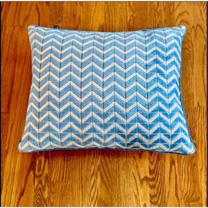 Rodeo Home Chevron Rectangular Pillow with feather insert.